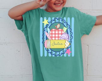 Back To School Personalized Girl Name  Dtf Transfers, Ready to Press, Add Your Name Direct to Film