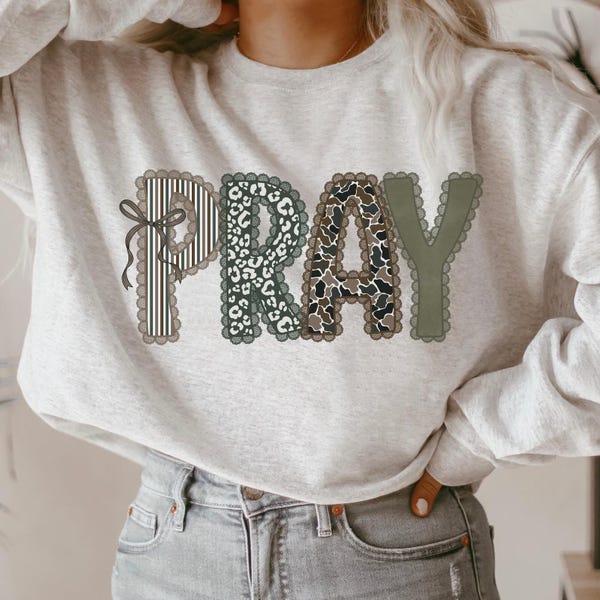 Pray Camo Dtf Transfers, Ready to Press, bible verse Direct to Film, Christian