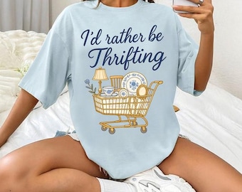 I’d rather be thrifting Dtf Transfers, Ready to Press, vintage Direct to Film