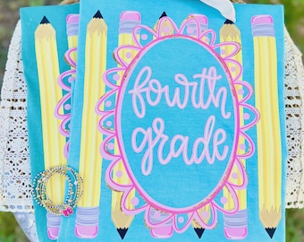 Pre-K to Sixth Grader Back to School DTF Transfer Shirt Design, Back to School DTF, Student Teacher DTF