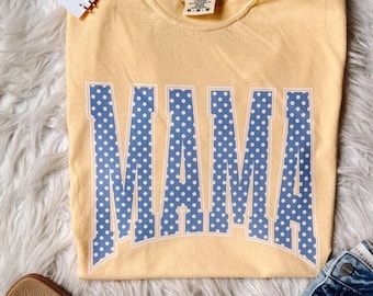 Polka Dot Mama DTF Transfer, Trendy, Mama, Mom, Mother's Day, DTF, Heat Transfer, Ready to Press,  Hot Peel