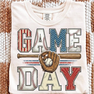 Game Day DTF Transfers, bereit zum Pressen, Herz direkt zum Film, Baseball
