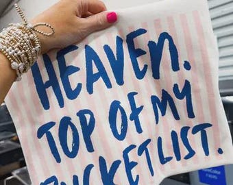 Heaven Top Of My Bucket List Dtf Transfers, Ready to Press, bible verse Direct to Film, Christian, Spring Floral