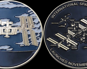 Moneda de la Estación Espacial Internacional de la NASA