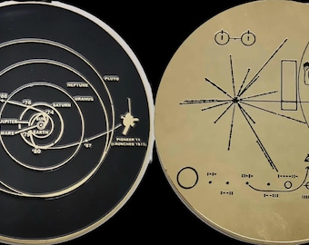Moneda de placa pionera de la NASA