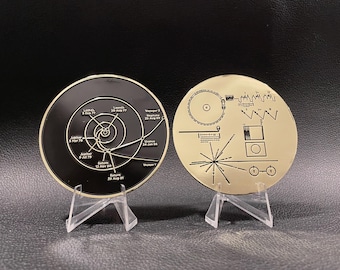 Moneda de disco de oro de la Voyager de la NASA