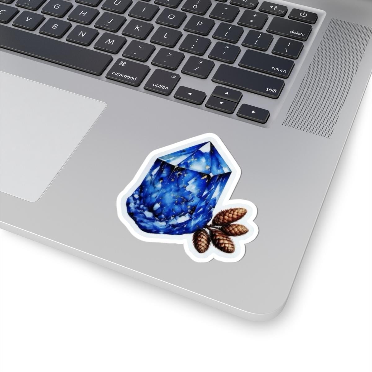 Geode Sticker Blue Crystal Geode Sticker | Kiss-cut Sticker, Laptop Decal - Etsy