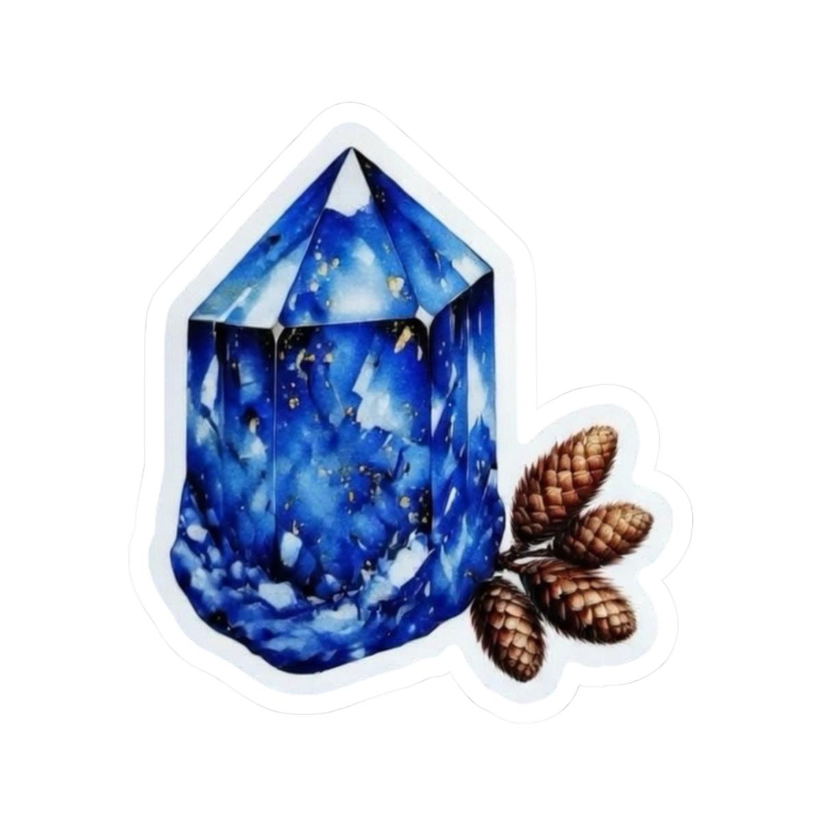 Geode Sticker Blue Crystal Geode Sticker | Kiss-cut Sticker, Laptop Decal - Etsy