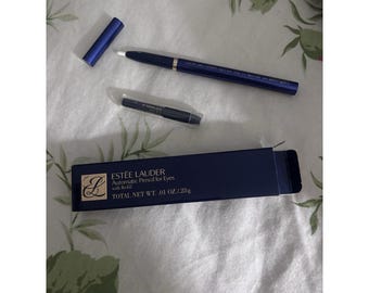 RARE  Estée Lauder Signature Automatic Eye Pencil W Refill In White New Nib Duo