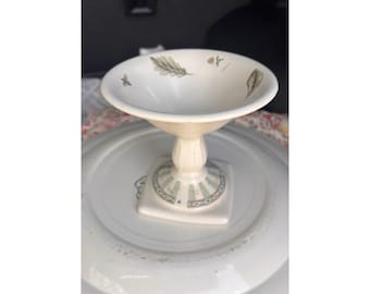 Pfaltzgraff Naturewood Bird Bath Votive Or Dip Dish Kitchen Sage 1990s So Cute