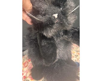 Vintage Ty Beanie Babies Classic Coal The Black Cat Kitten Plush 1996 Tag Tush