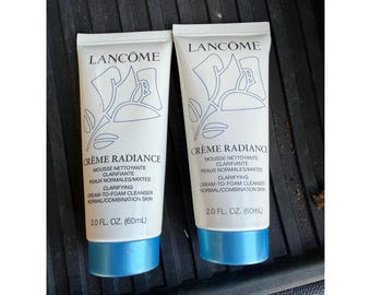 Lancome Crème Radiance Cream To Foam Cleaner  New Qty 2 Makeup Cleanser Face
