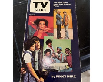 Libro de bolsillo de TV Talk de 1977, Happy Days, Wonder Woman, Starsky y Hutch, de los años 70.