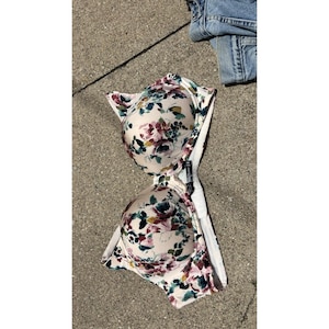 TORRID CURVE Bra Pink Floral 360 back smoothing underwire Padded  44d