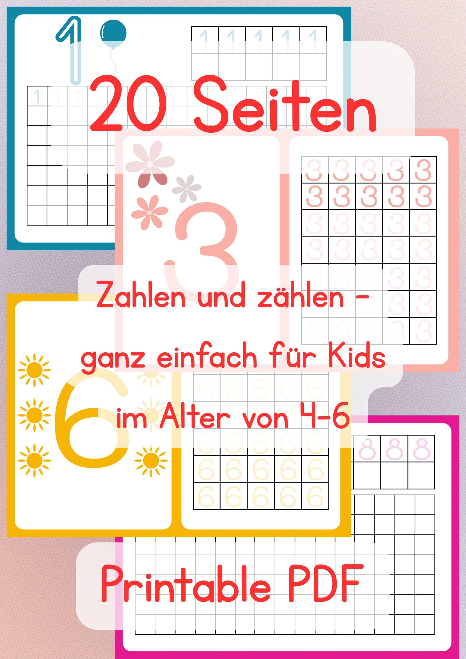 Printable Number Learning for Kids | Practice Numbers 0-9 | Preschool