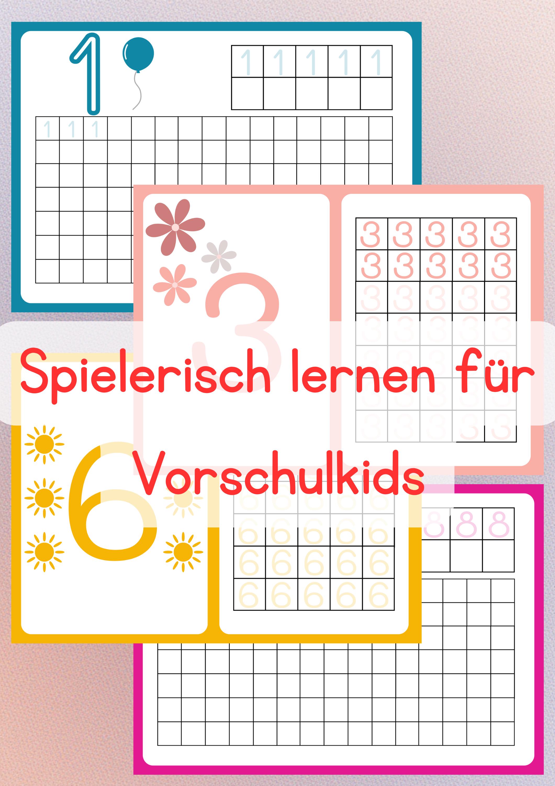 Printable Number Learning for Kids | Practice Numbers 0-9 | Preschool