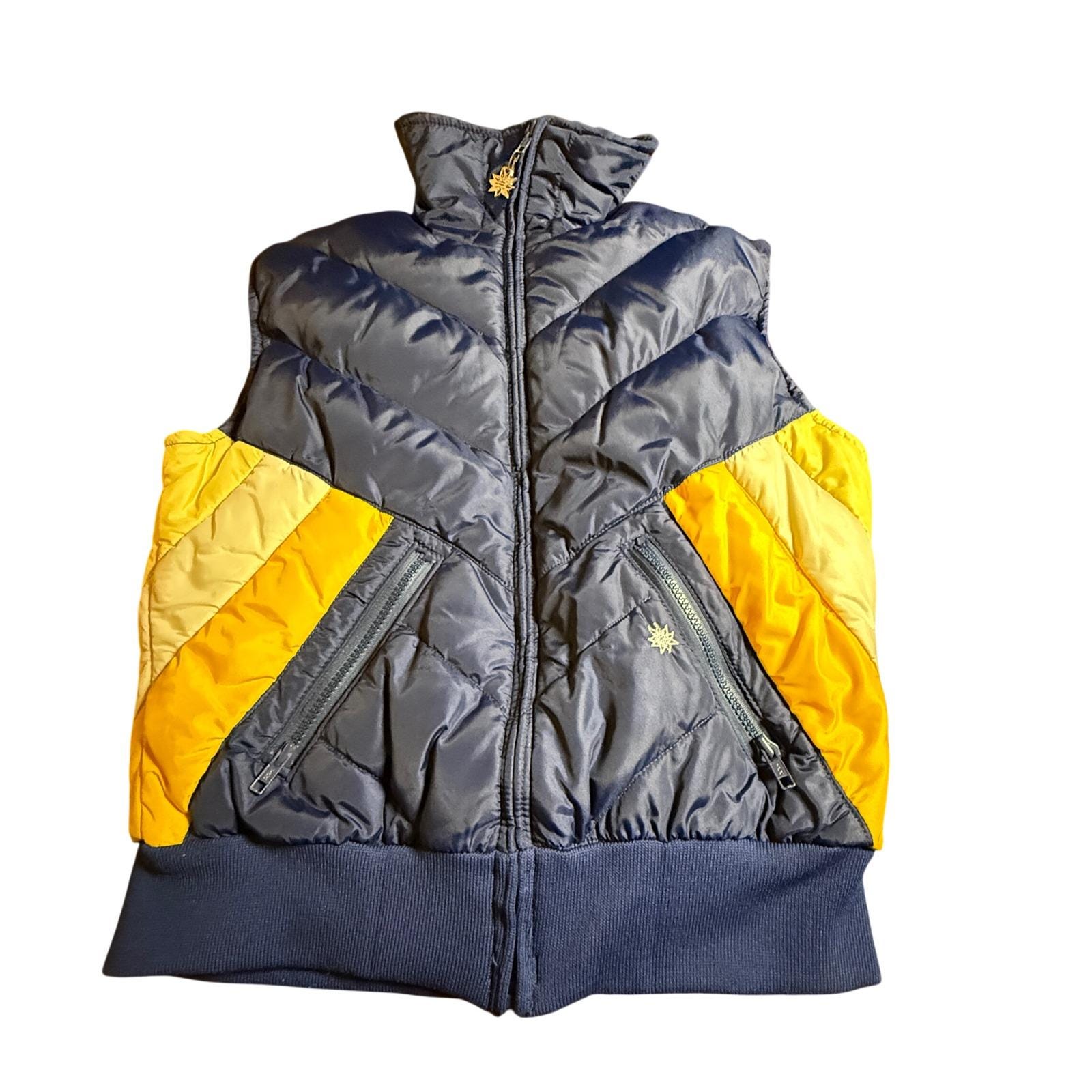 70s 80s Colorblock Puffer Vest - Etsy
