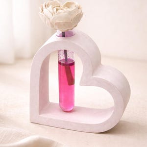 Diffusore di aromi Heart Stone / Decorazione minimalista per la casa con rosa