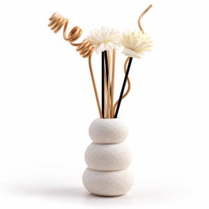 MIZO - Vaso profumato stampato in 3D / Diffusore a bastoncini moderno e complemento d'arredo