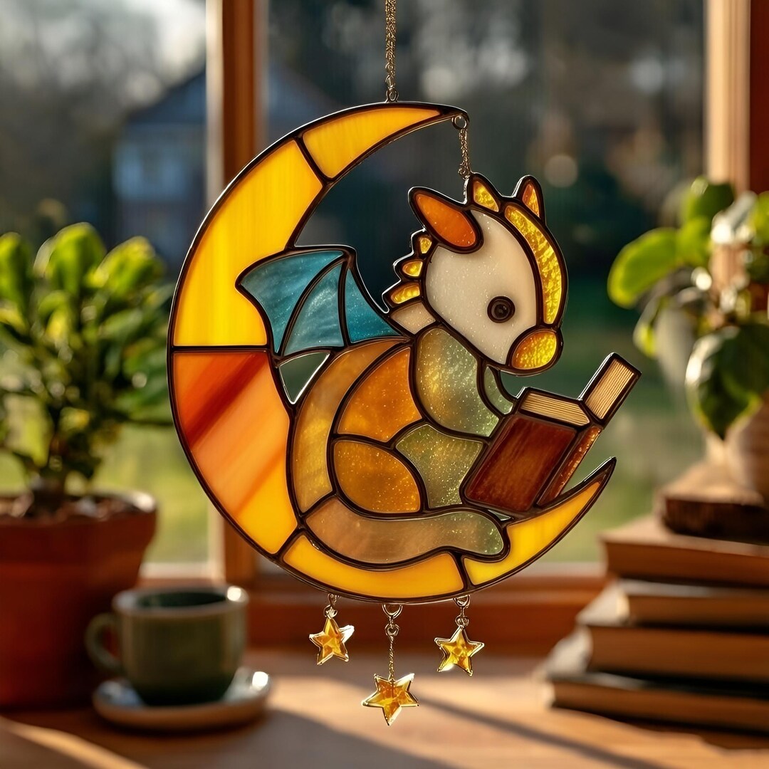 Geometric Drake Stained Glass Pattern Modern Mallard Duck Suncatcher ...