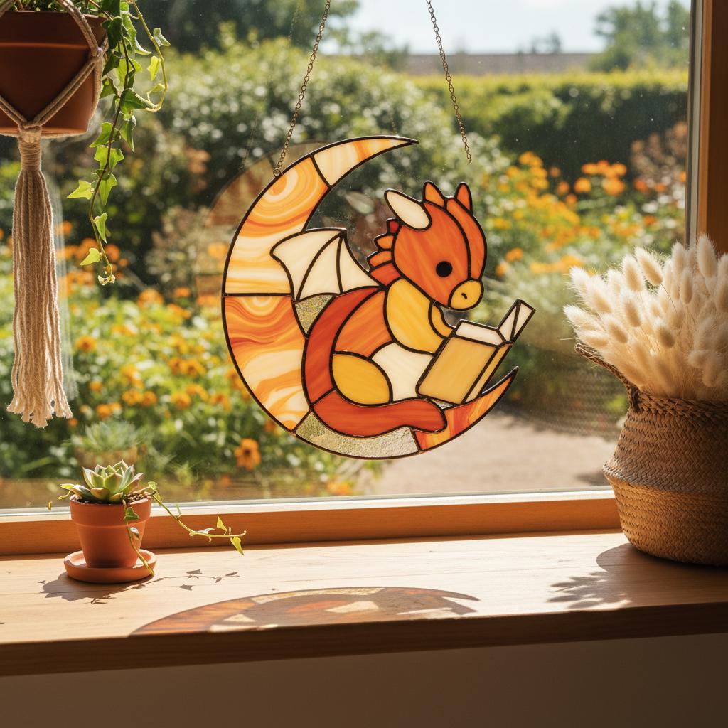 Geometric Drake Stained Glass Pattern Modern Mallard Duck Suncatcher ...
