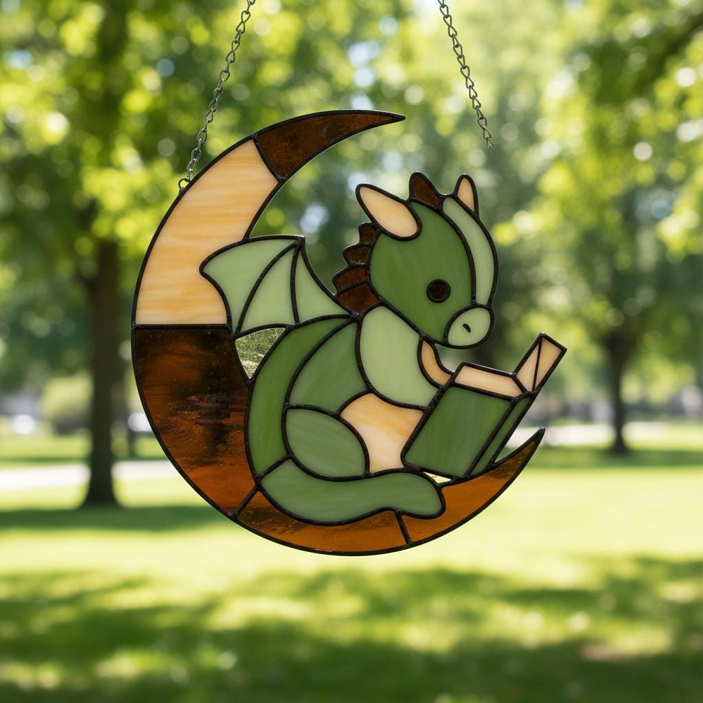 Geometric Drake Stained Glass Pattern Modern Mallard Duck Suncatcher ...
