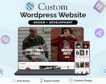 Custom Wordpress Website Design & Development | Ecommerce Store Designer | Elementor/Woocommerce | Blog business | SEO Optimized Website