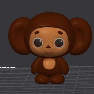 Puede incluir: Un personaje de dibujos animados renderizado en 3D con un cuerpo marrón, orejas grandes y una cara de color canela. El personaje tiene ojos grandes y redondos y una boca pequeña y sonriente. El diseño general es simple y lindo, con una apariencia suave y redondeada.