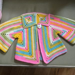 Crochet Baby Cardigan Jacket - 6 Months