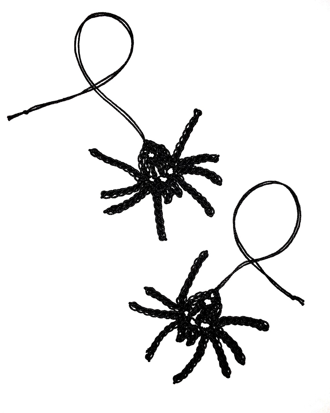 Black Widow Spider Appliqués Gift Tags Scrapbooking Etsy