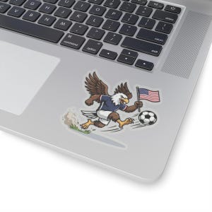 Bald Eagle USMNT Soccer Sticker | 2026 World Cup Patriotic Mascot image 2