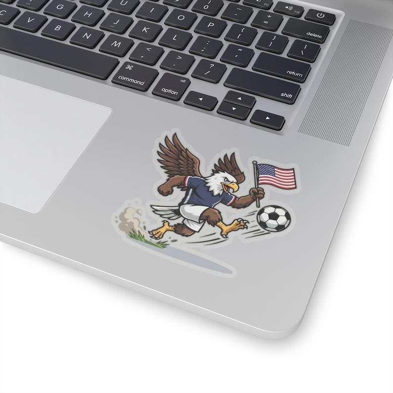 Bald Eagle USMNT Soccer Sticker | 2026 World Cup Patriotic Mascot image 2