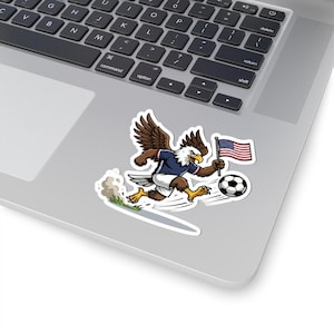 Bald Eagle USMNT Soccer Sticker | 2026 World Cup Patriotic Mascot image 3