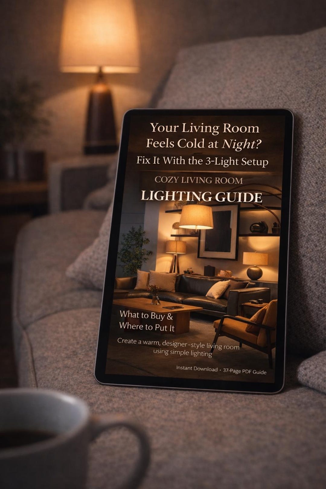 Living Room Lighting Guide - Create Cozy Designer Atmosphere | 37-page ...