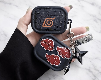 Anime Inspired AirPods Case with Charm, Naruto Earphone Protector for AirPods 1 2 3 4 Pro 2 3