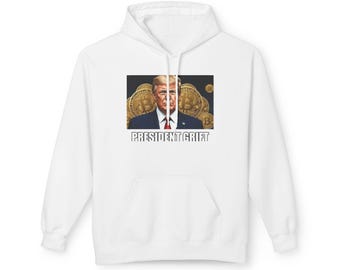 President Grift Hoodie | Trump Crypto Coin Satire | Anti-Trump Corruption | Funny Political Meme Gift