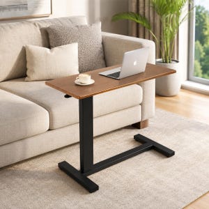 Adjustable Height Over Bed Table – Rolling Laptop Desk Adjustable Over Bed Table Rolling Laptop Workstation Desk