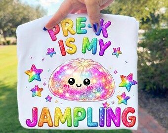 Vorschule ist mein Jampling (PNG) | Vorschullehrerin (PNG) | Niedliches Dumpling-Lehrer-Sublimationsdesign | Schulanfangs-Shirt (PNG) | Dumpling (PNG)
