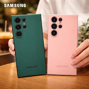 Luxury Matte Liquid Silicone Phone Case for Samsung Galaxy S25, S24, S26 Ultra, S23, S22 Plus, S21 FE - Shockproof Protection