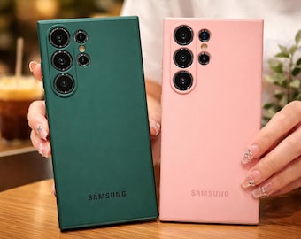 Luxury Matte Liquid Silicone Phone Case for Samsung Galaxy S25, S24, S26 Ultra, S23, S22 Plus, S21 FE - Shockproof Protection