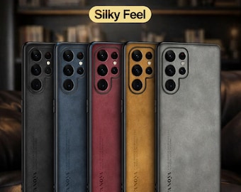 Luxury Sheepskin Leather Case for Samsung Galaxy S Series – Premium Back Cover for S26, S25, S24, and Ultra Plus Models