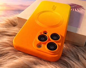 Luxury Gradient Pattern Magsafe Wireless Charging Case for iPhone – Magnetic Silicone Cover for iPhone 17, 16, 15, 14, 13, 12, 11 Pro Max