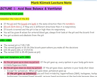 Mark K Lecture Notes | NCLEX Prep | Color coded highlighted notes