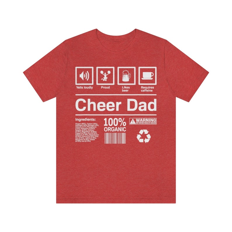 Cheerleading Shirt Mens Cheer Dad Tshirt Funny Cheer Dad Etsy