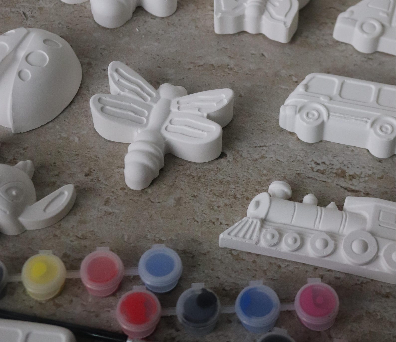 Paint Your Own Plaster Figures Kit – Kids Craft Activity Set, Fine ...