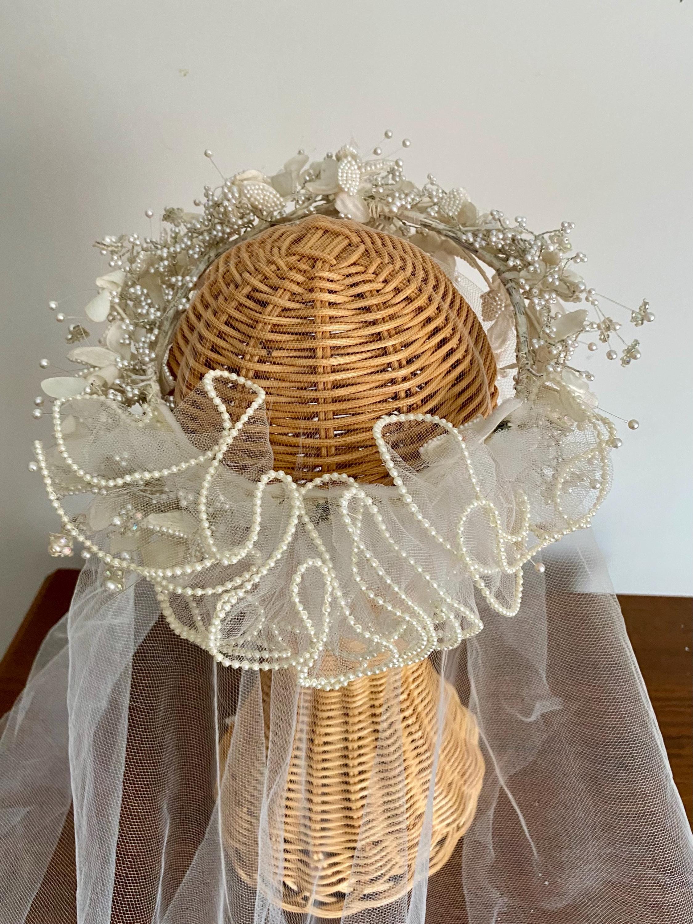 70s Hat and Veil - Etsy