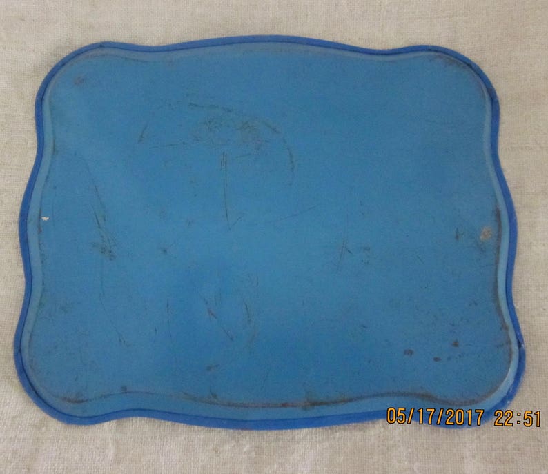 VintageVeryLarge, Litho Toy Tin Tray,Vintage Toys, Kids Tin Tray,kitchen play,old toys, tin toys,vintage toys, antique toys image 3