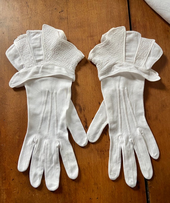 womens white cotton dress gloves