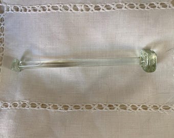 Vintage Lot 6 MCM Green Glass Cocktail Muddlers, Barware,Cocktail