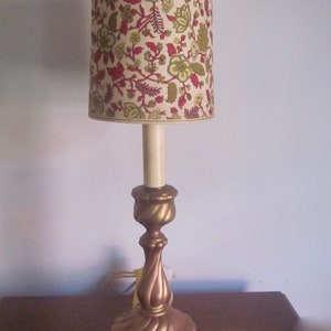 Vintage Italian Florentine Baroque Style Bedside Lamp, Paris Apartment, Hollywood Regency Decor, Candlestick,French Boudoir Lighting,Gifts